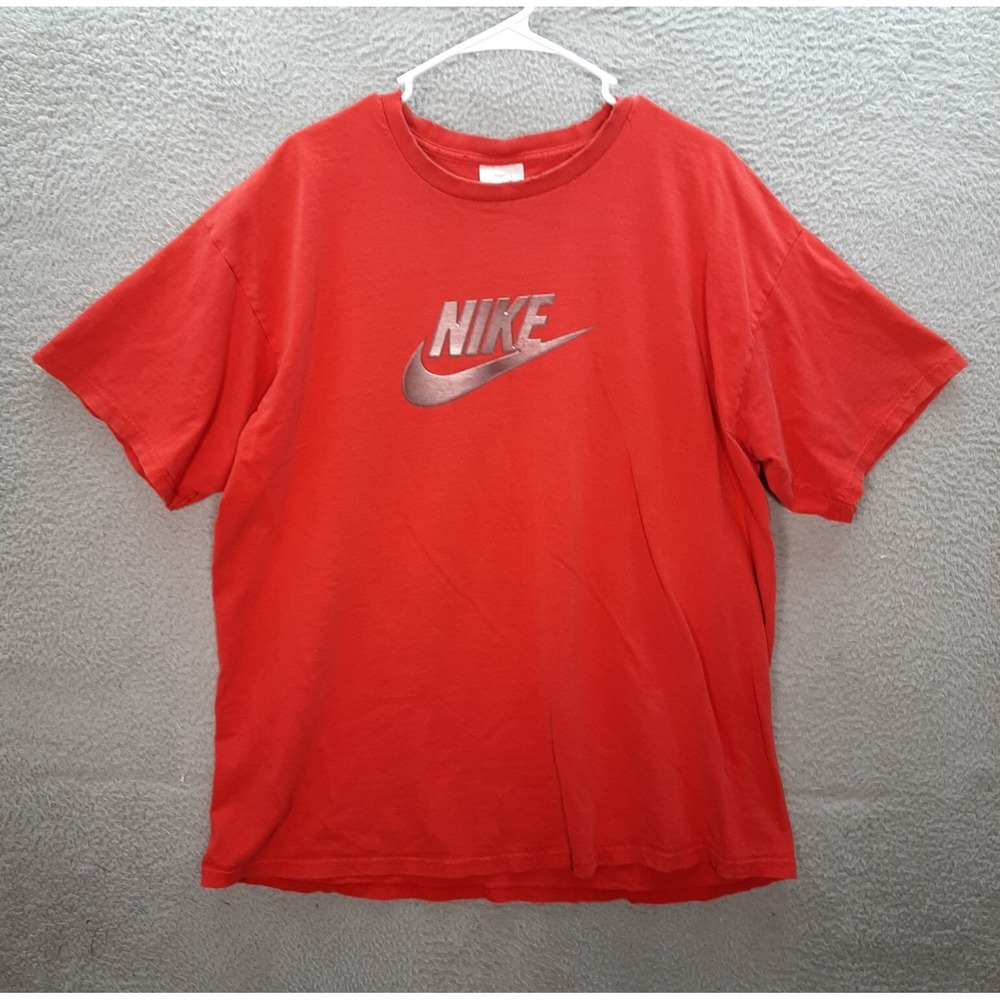 Vintage Nike Shirt Mens Extra Large Red Streetwear Thrasher Faded Skater 90s Y2K